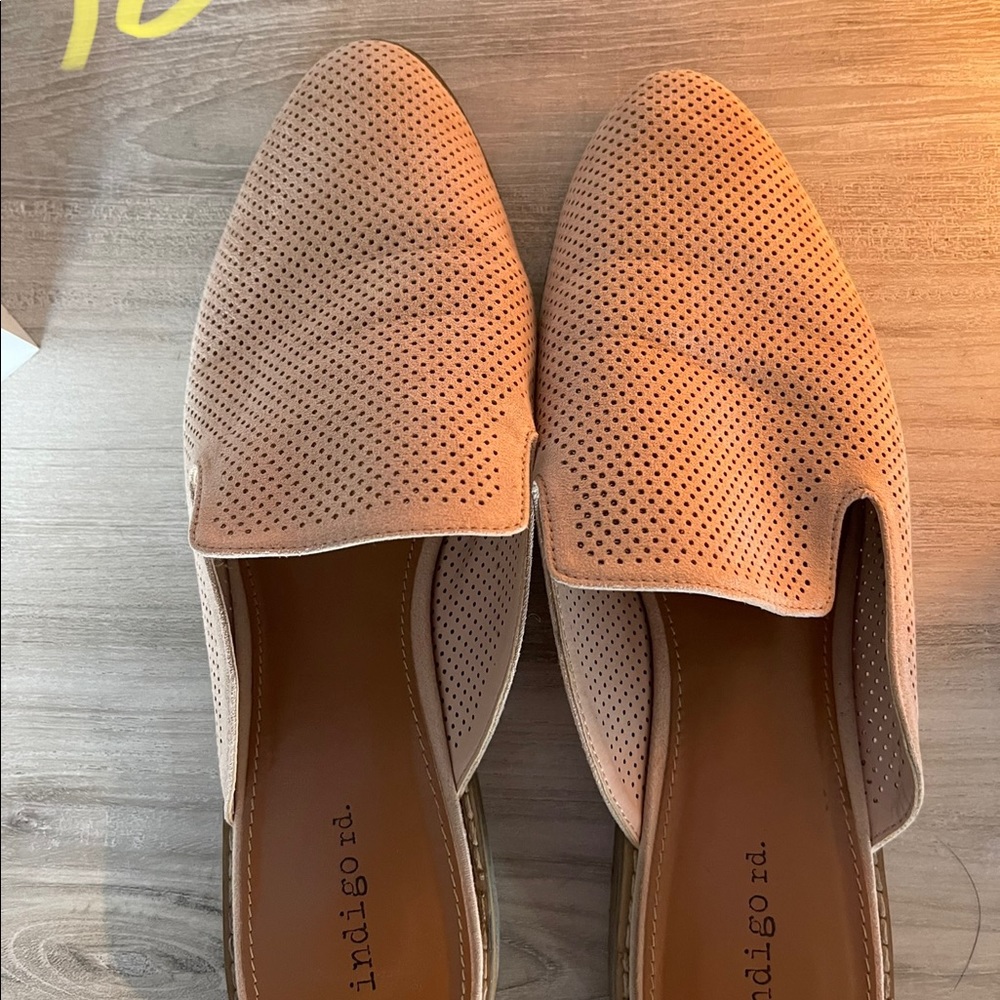 Pink slip on dress shoes